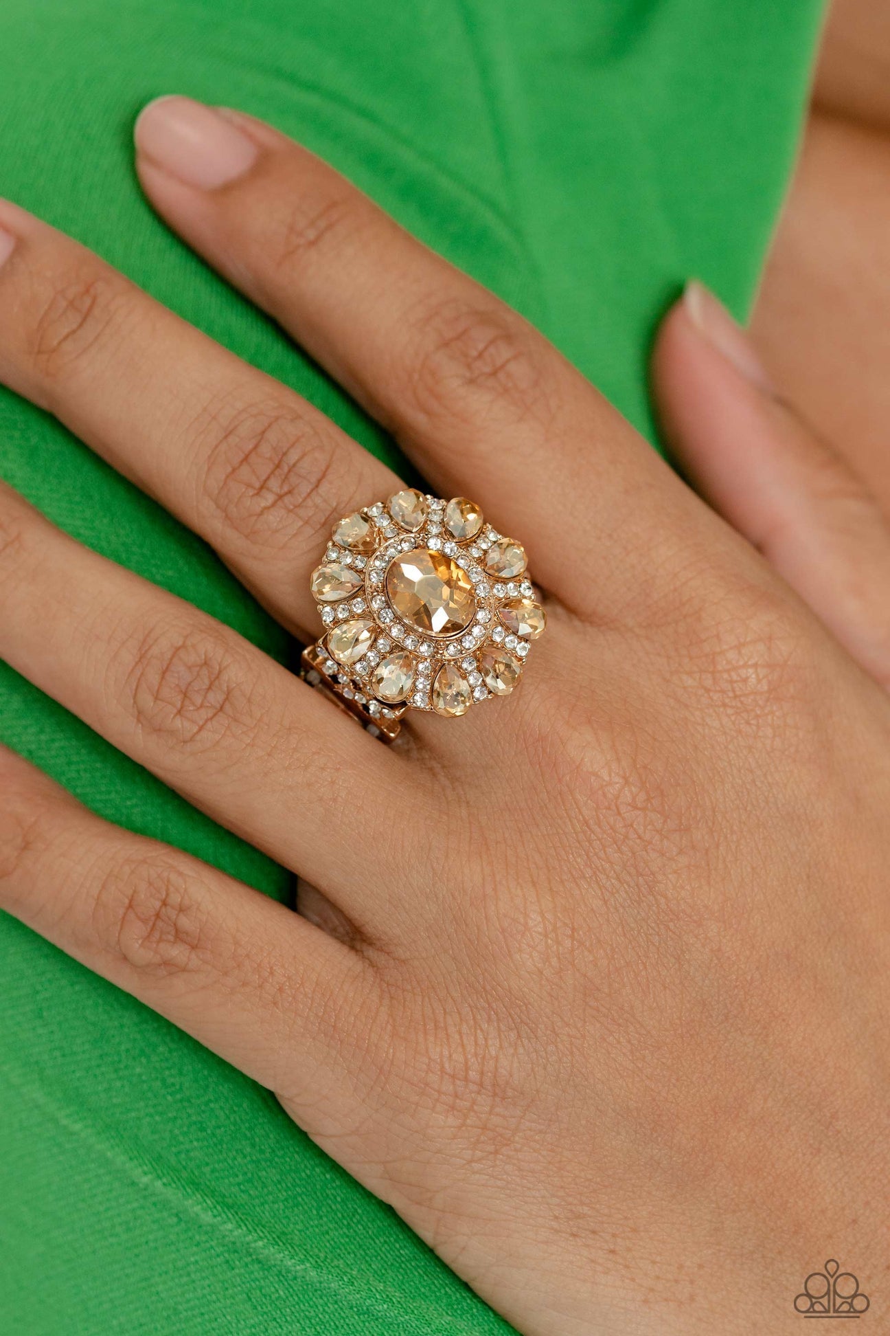 Paparazzi Accessories: GLIMMER and Spice Gold Ring