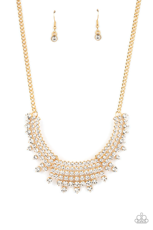 Paparazzi Accessories: Shimmering Song Gold Necklace