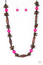 Paparazzi Accessories: Cozumel Coast Pink Wood Necklace