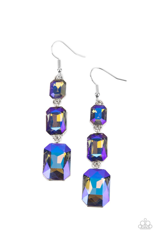 Paparazzi Accessories: Cosmic Red Carpet Blue Earring